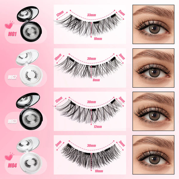 Easy-Apply Magnetic Lashes