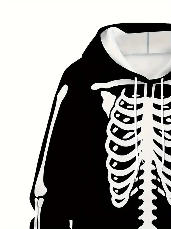 Skeleton 3D frame pattern print Track Suit 